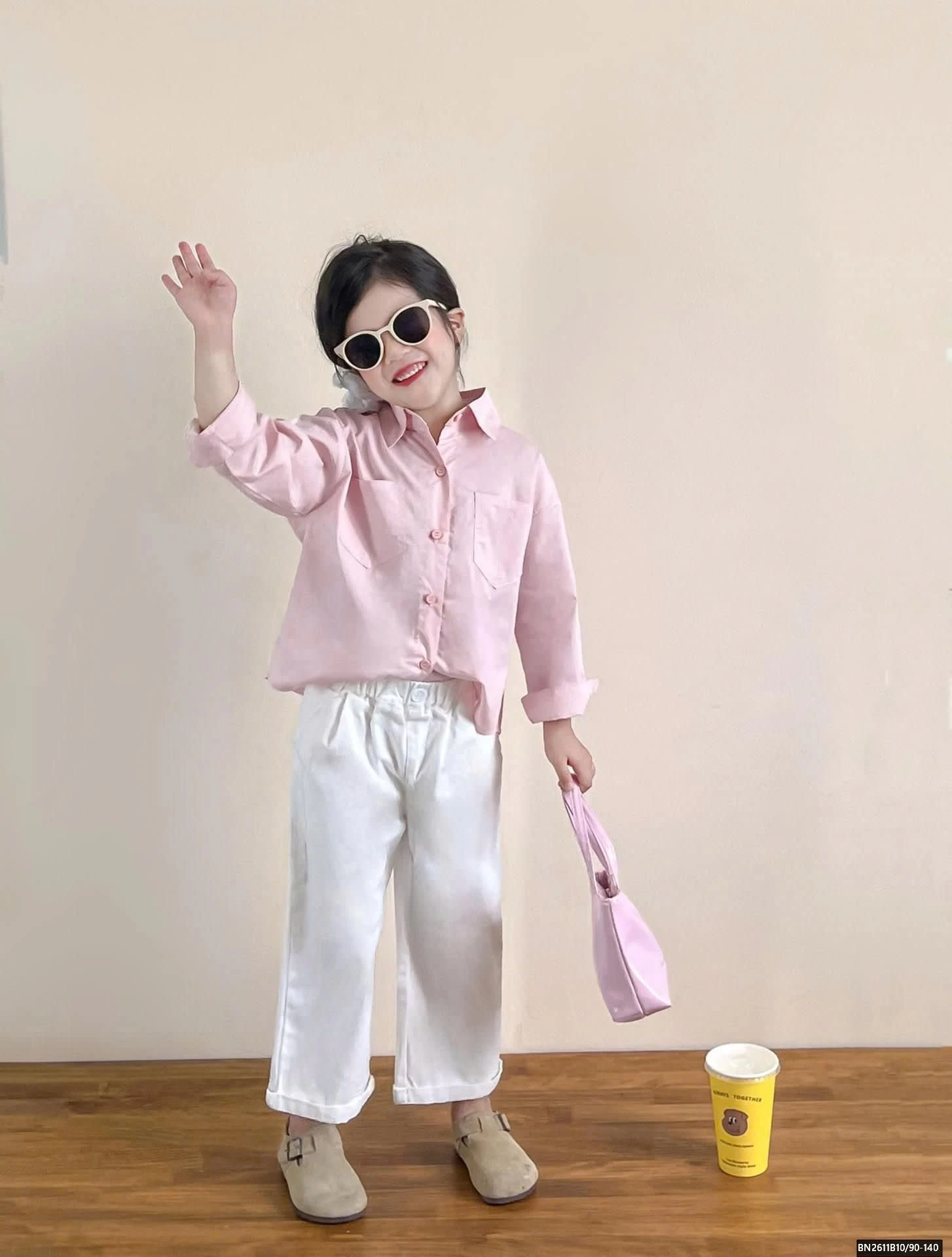 SÉT ÁO SƠ MI HỒNG MIX QUẦN TRẮNG