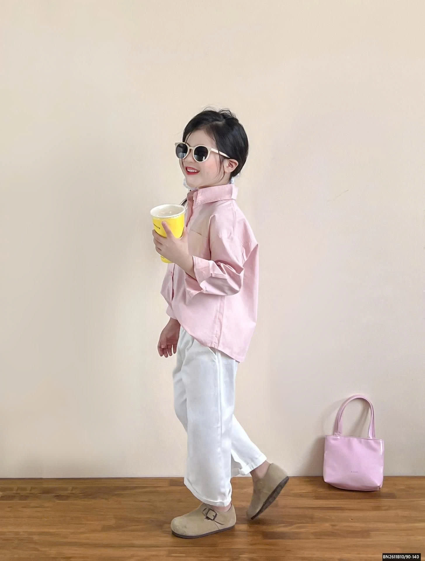 SÉT ÁO SƠ MI HỒNG MIX QUẦN TRẮNG