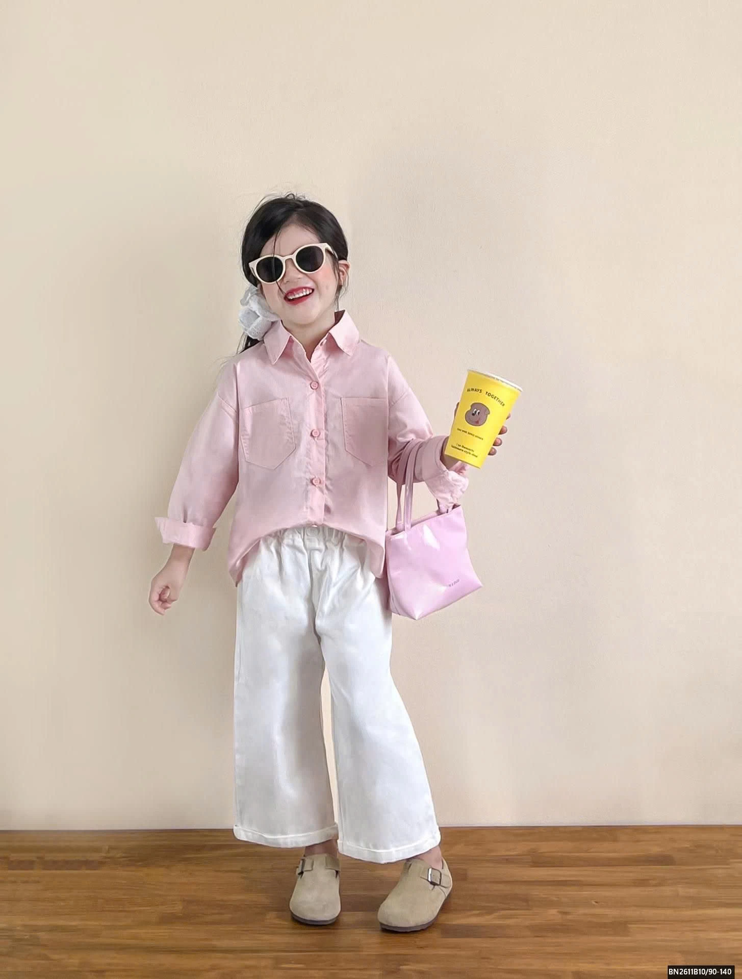 SÉT ÁO SƠ MI HỒNG MIX QUẦN TRẮNG