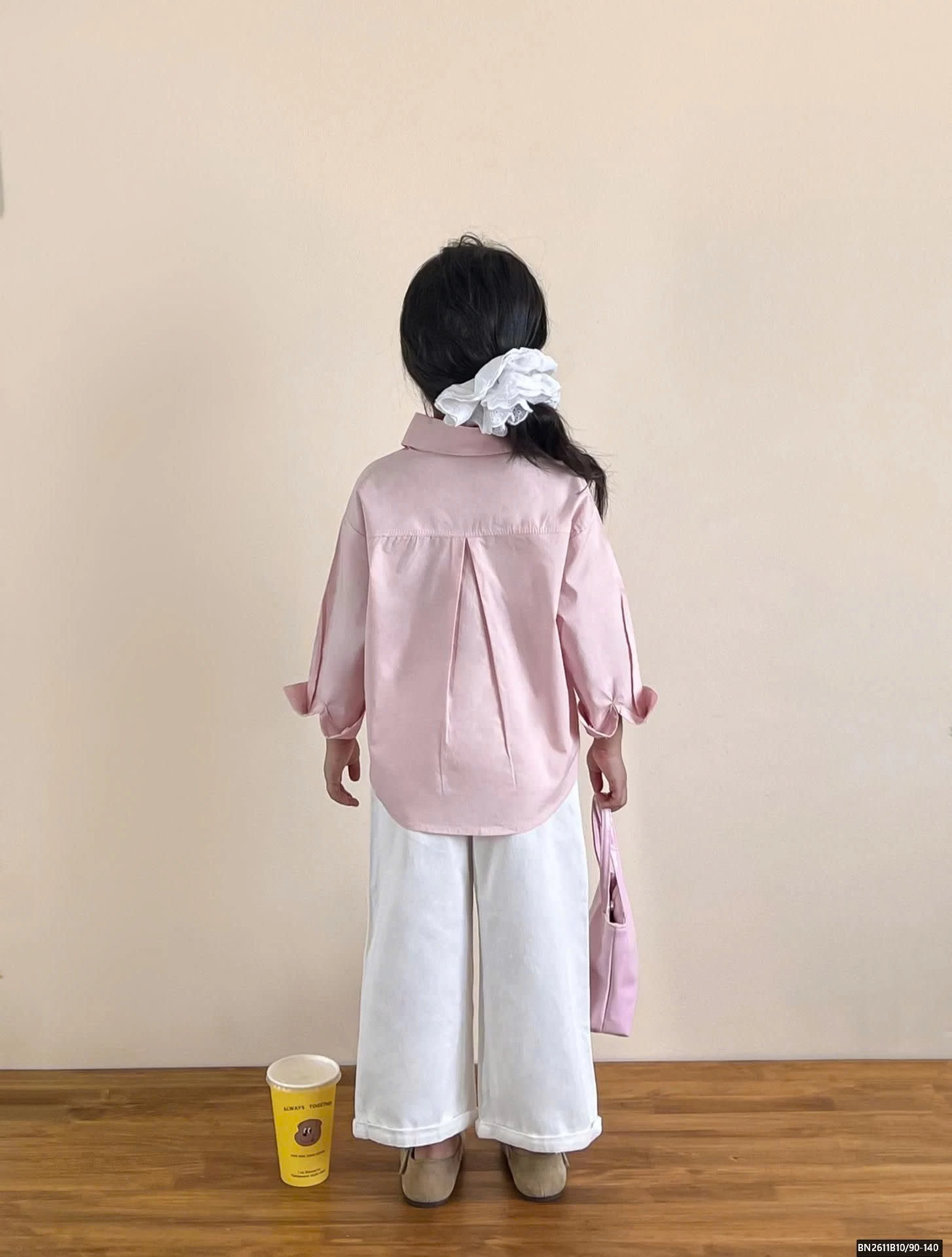 SÉT ÁO SƠ MI HỒNG MIX QUẦN TRẮNG