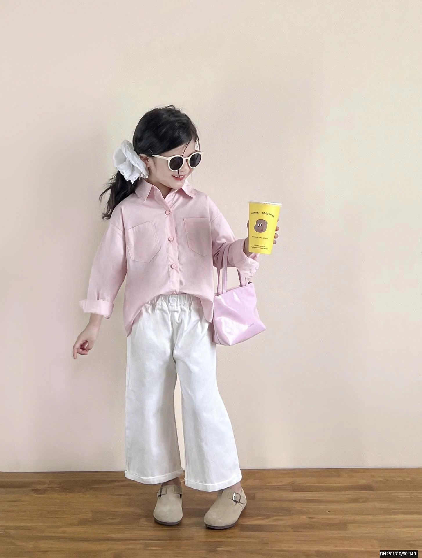 SÉT ÁO SƠ MI HỒNG MIX QUẦN TRẮNG