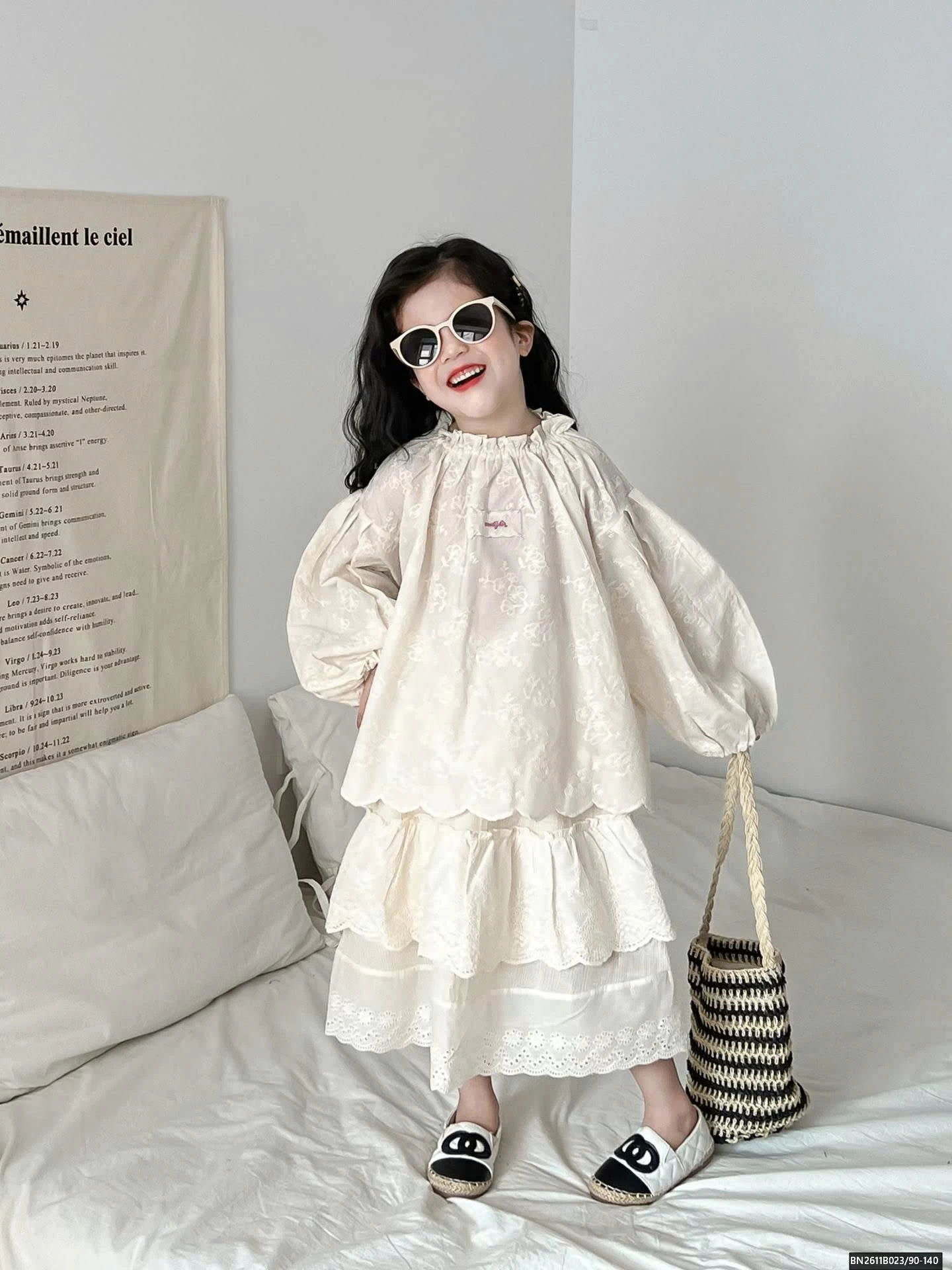 SÉT ÁO SƠ MI BABYDOLL MIX CHÂN VÁY DÁNG DÀI