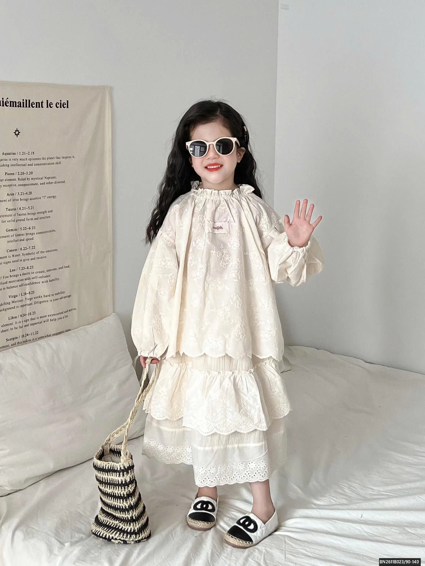 SÉT ÁO SƠ MI BABYDOLL MIX CHÂN VÁY DÁNG DÀI