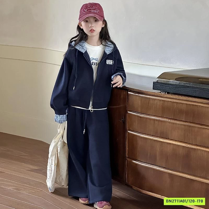 SÉT KHOÁC NỈ XANH THAN PHỐI VIỀN SZ ĐẠI