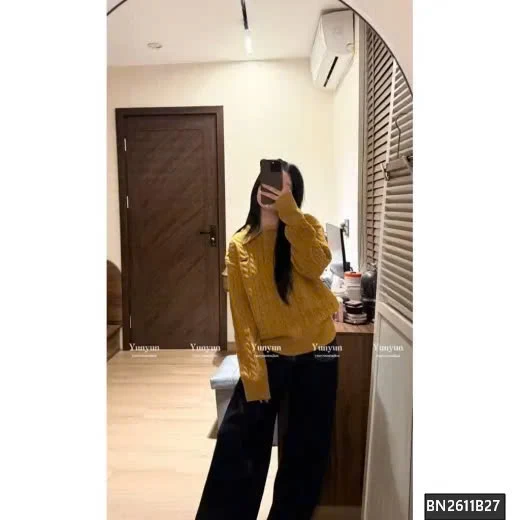 ÁO LEN CỔ POLO THÊU CÚN WGWE