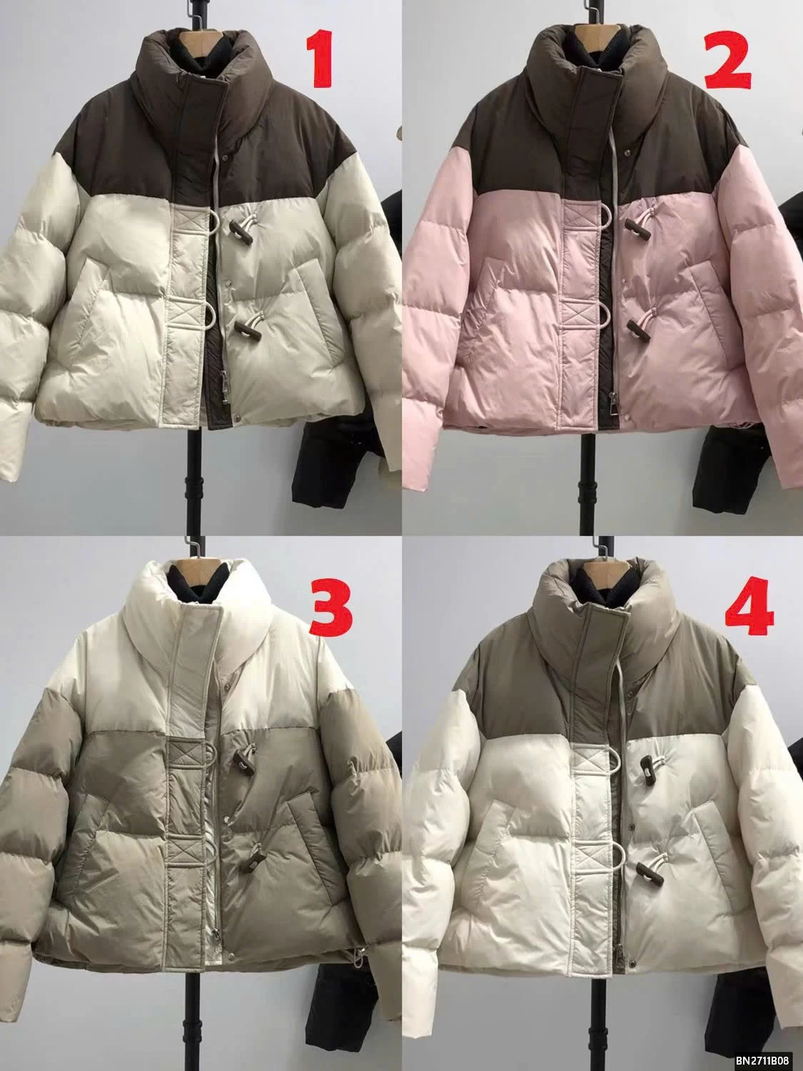 ÁO KHOÁC PHAO PHỐI MÀU NỮ