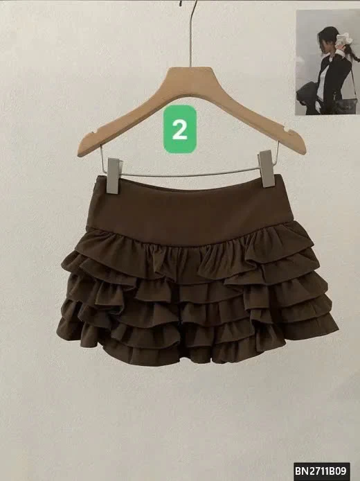 CHÂN VÁY XẾP NHIỀU TẦNG