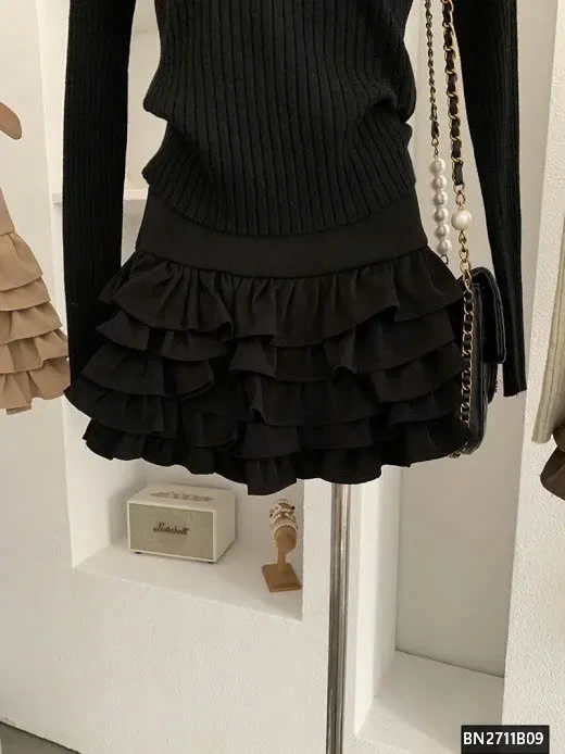 CHÂN VÁY XẾP NHIỀU TẦNG