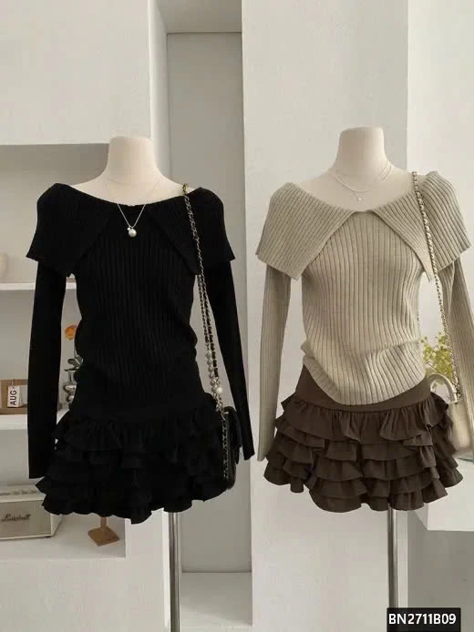 CHÂN VÁY XẾP NHIỀU TẦNG