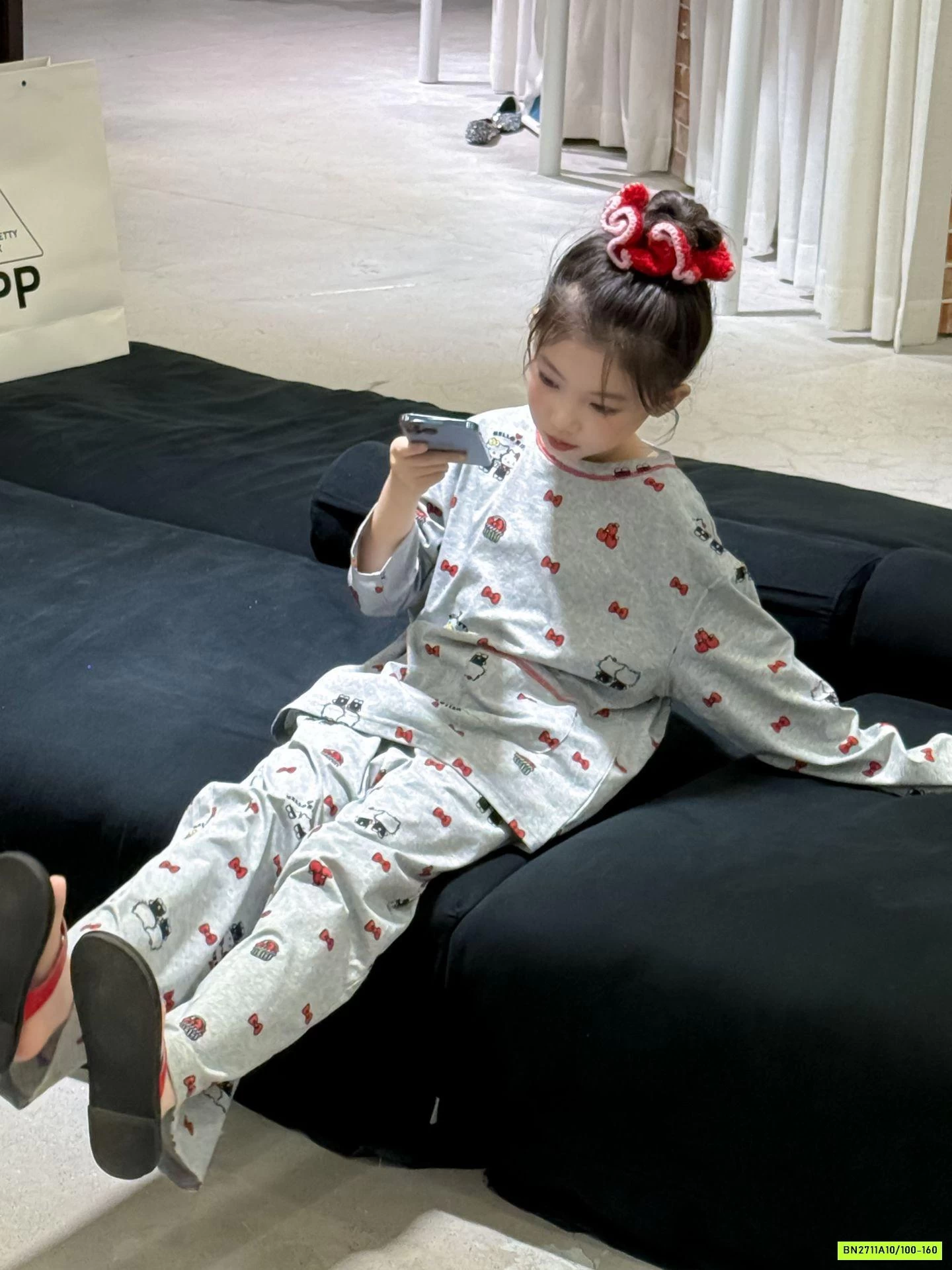 BỘ COTTON XÁM MICKEY