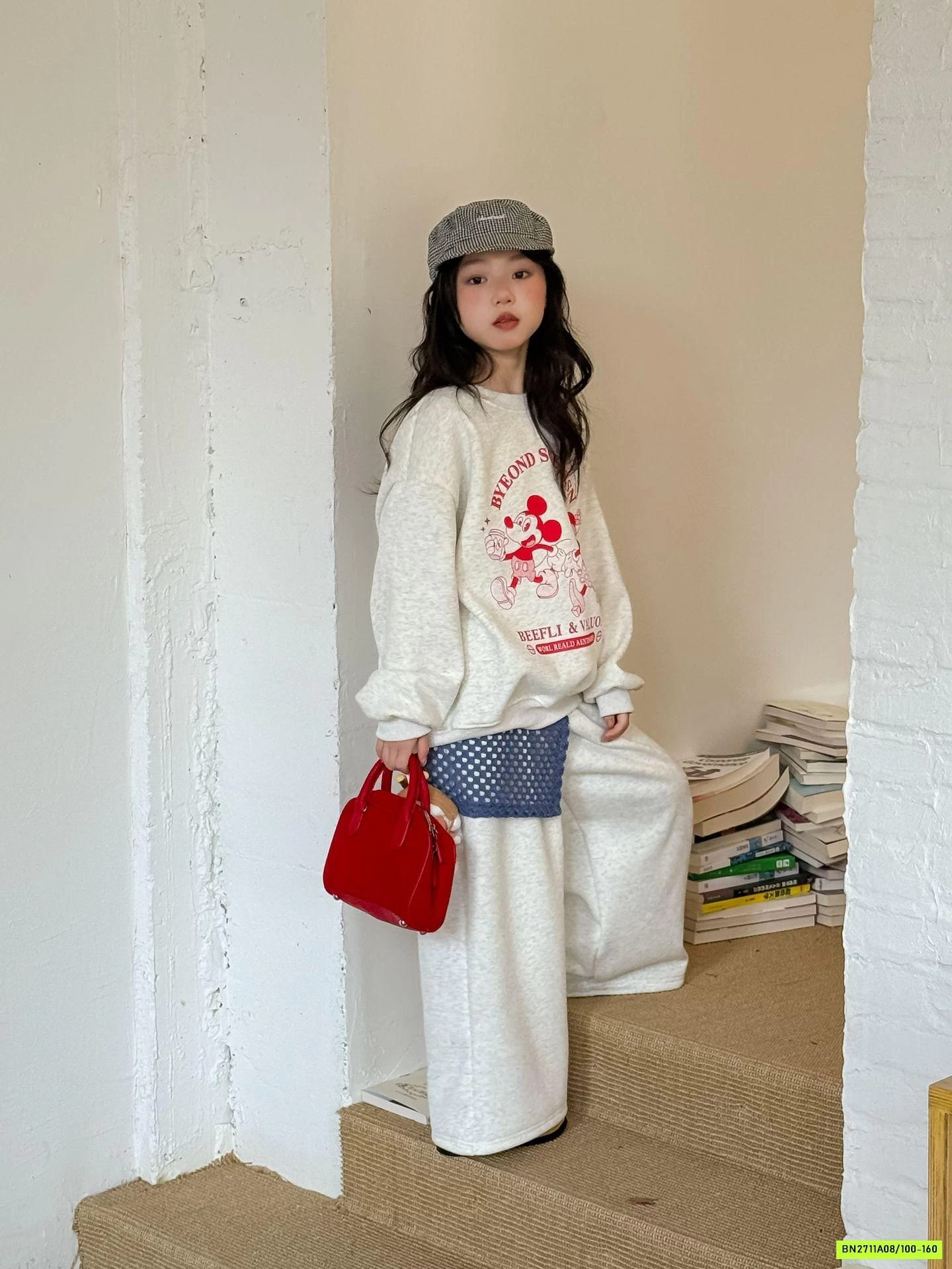 SÉT NỈ MICKEY QUẦN SUÔNG LÓT LÔNG CỪU