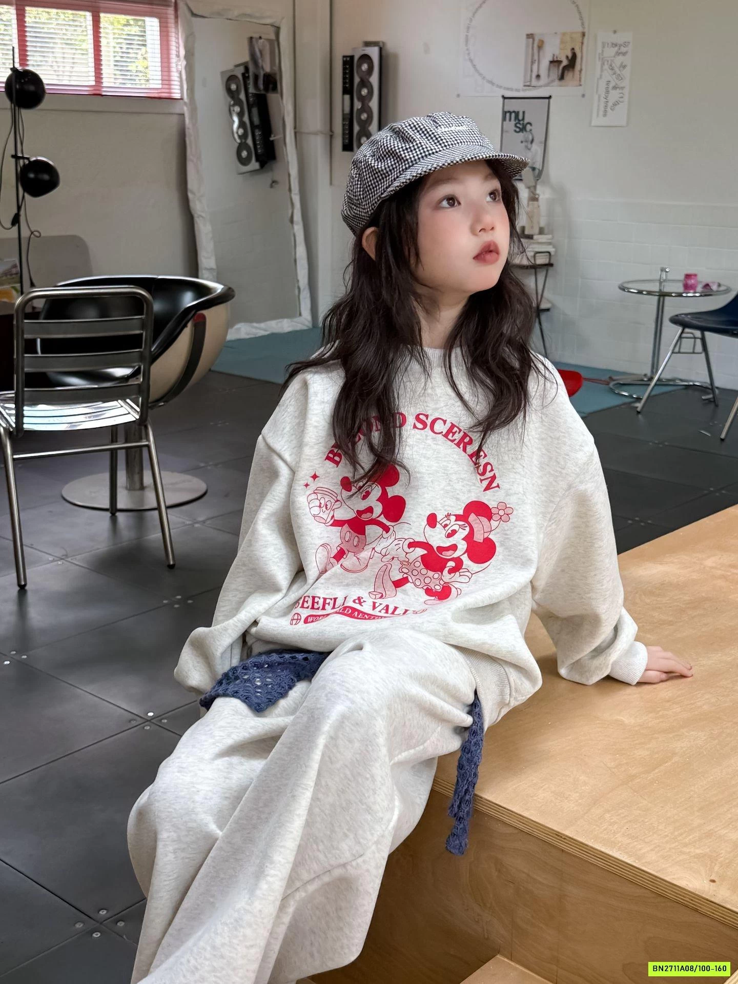 SÉT NỈ MICKEY QUẦN SUÔNG LÓT LÔNG CỪU