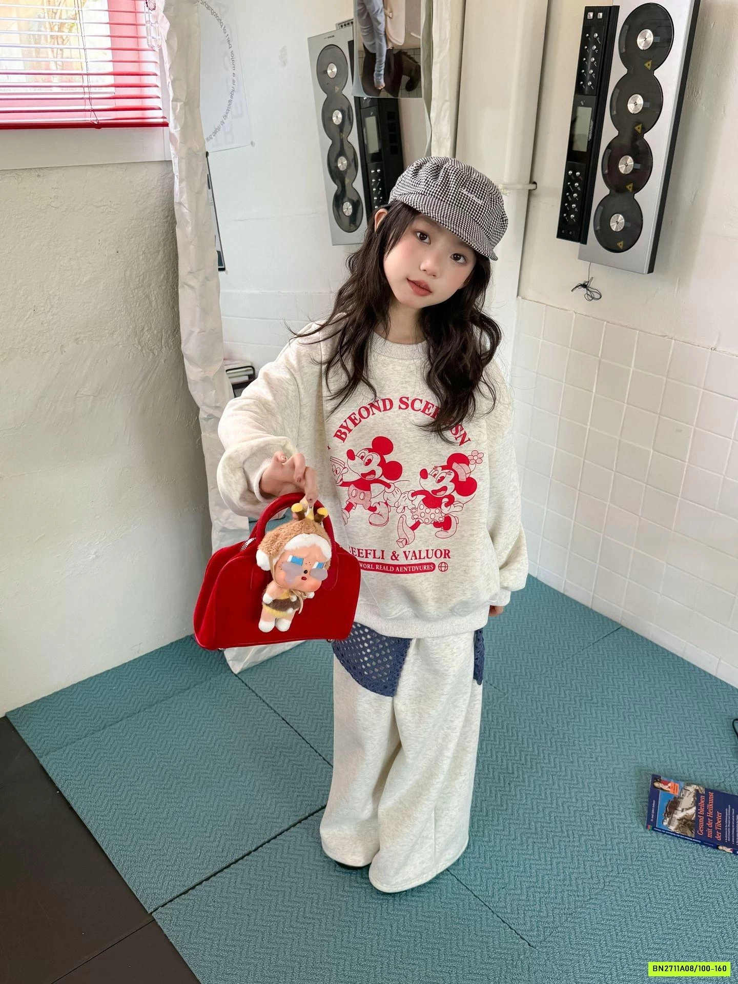 SÉT NỈ MICKEY QUẦN SUÔNG LÓT LÔNG CỪU