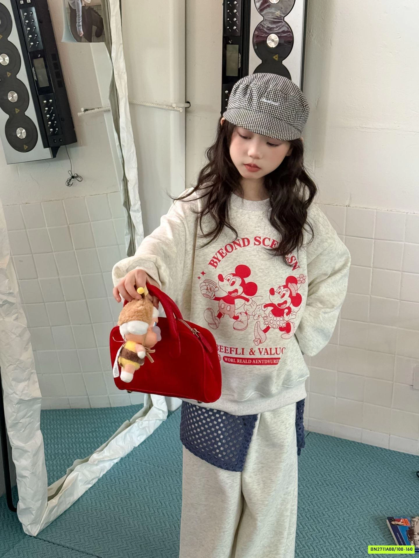 SÉT NỈ MICKEY QUẦN SUÔNG LÓT LÔNG CỪU