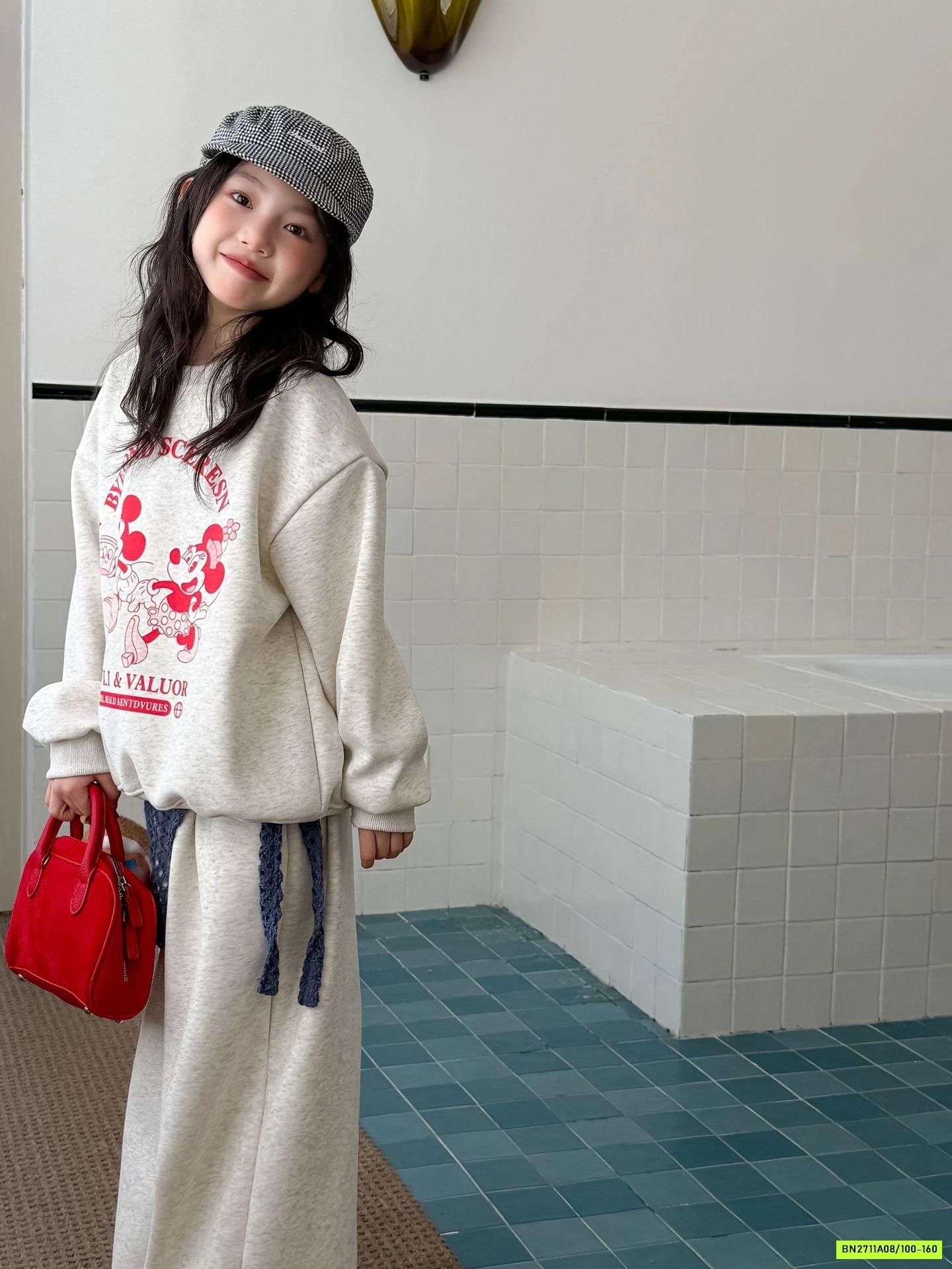 SÉT NỈ MICKEY QUẦN SUÔNG LÓT LÔNG CỪU