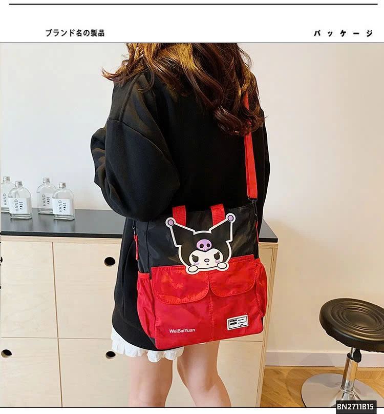 TÚI VẢI  HỌC SINH PHỐI MÀU MICKEY