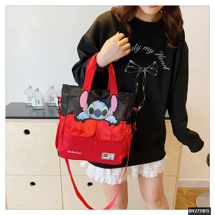 TÚI VẢI  HỌC SINH PHỐI MÀU MICKEY