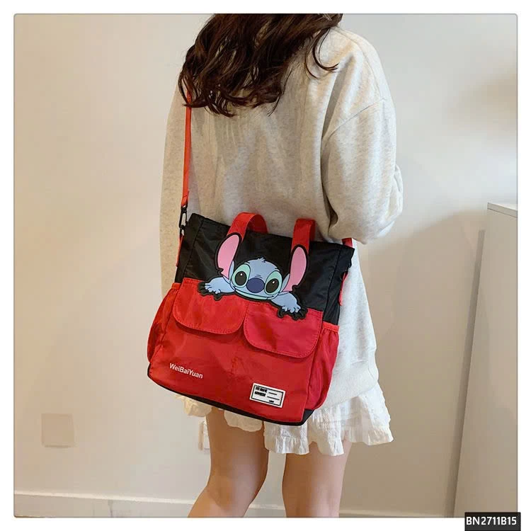 TÚI VẢI  HỌC SINH PHỐI MÀU MICKEY