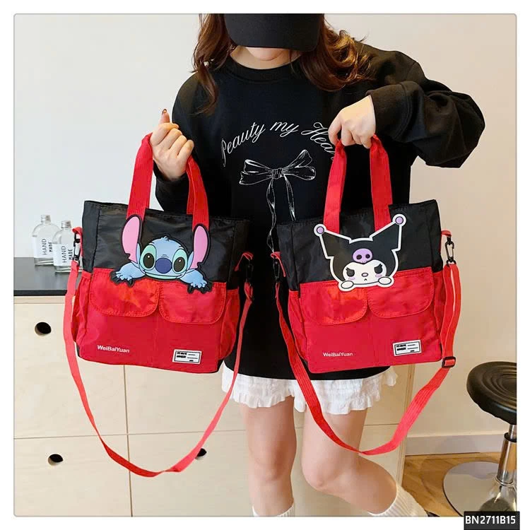 TÚI VẢI  HỌC SINH PHỐI MÀU MICKEY