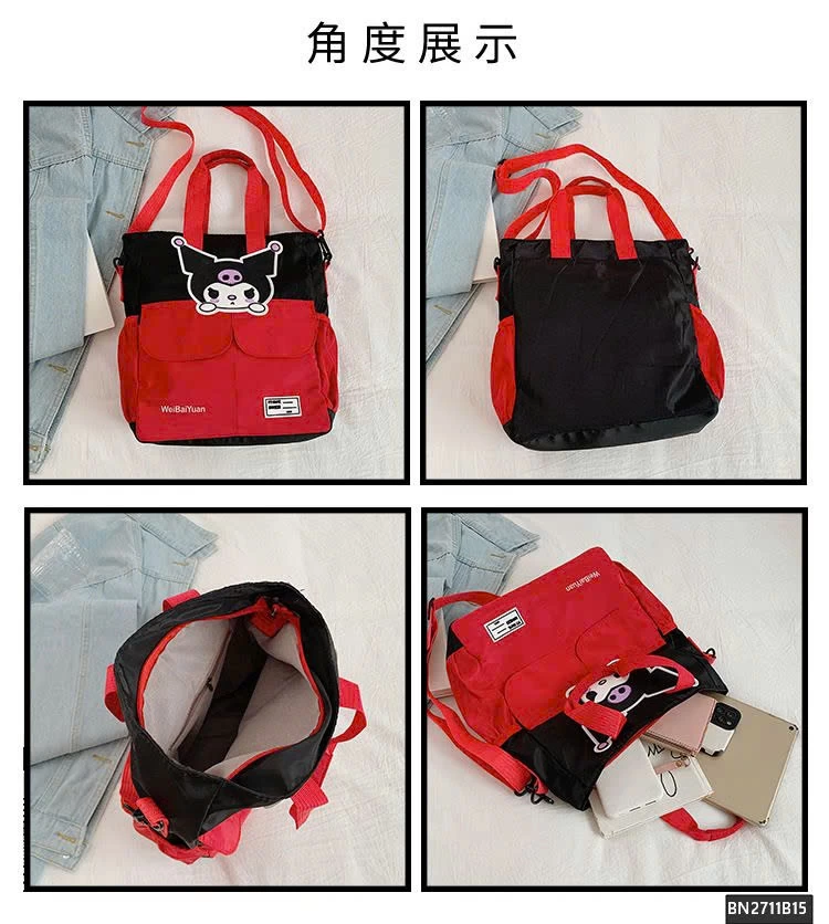 TÚI VẢI  HỌC SINH PHỐI MÀU MICKEY