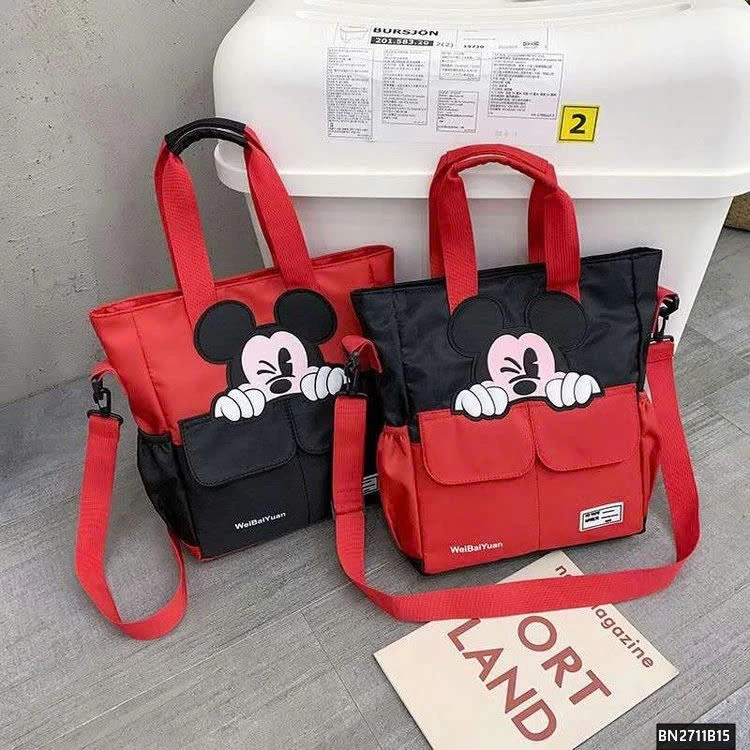 TÚI VẢI  HỌC SINH PHỐI MÀU MICKEY