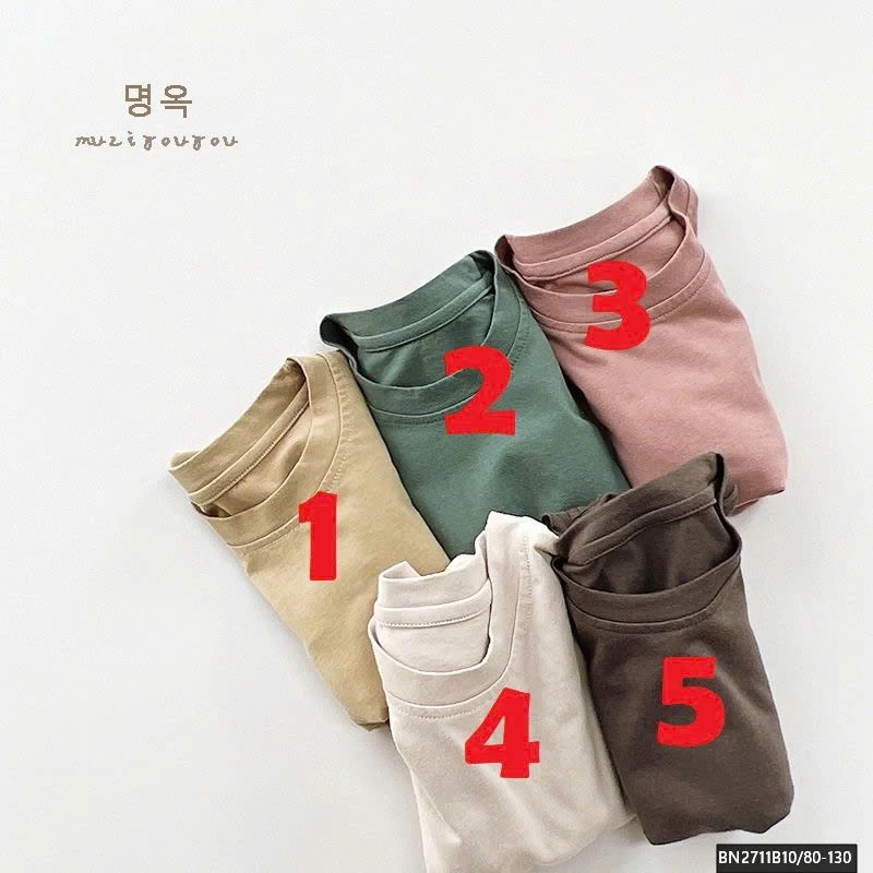 ÁO THU ĐÔNG TRƠN MÀU MUZIYOUYOU