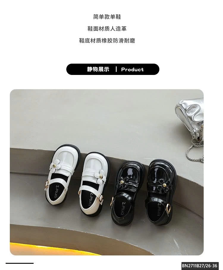 GIÀY MOCA HOA 4 CÁNH DA BÓNG