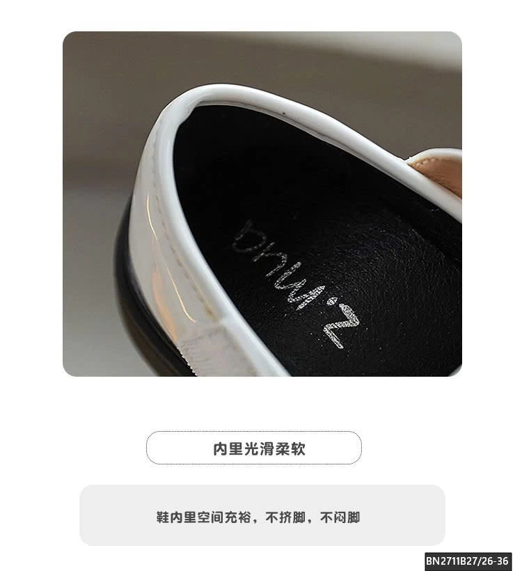 GIÀY MOCA HOA 4 CÁNH DA BÓNG