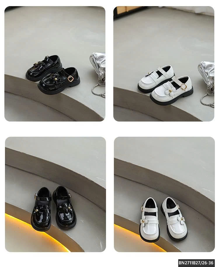 GIÀY MOCA HOA 4 CÁNH DA BÓNG