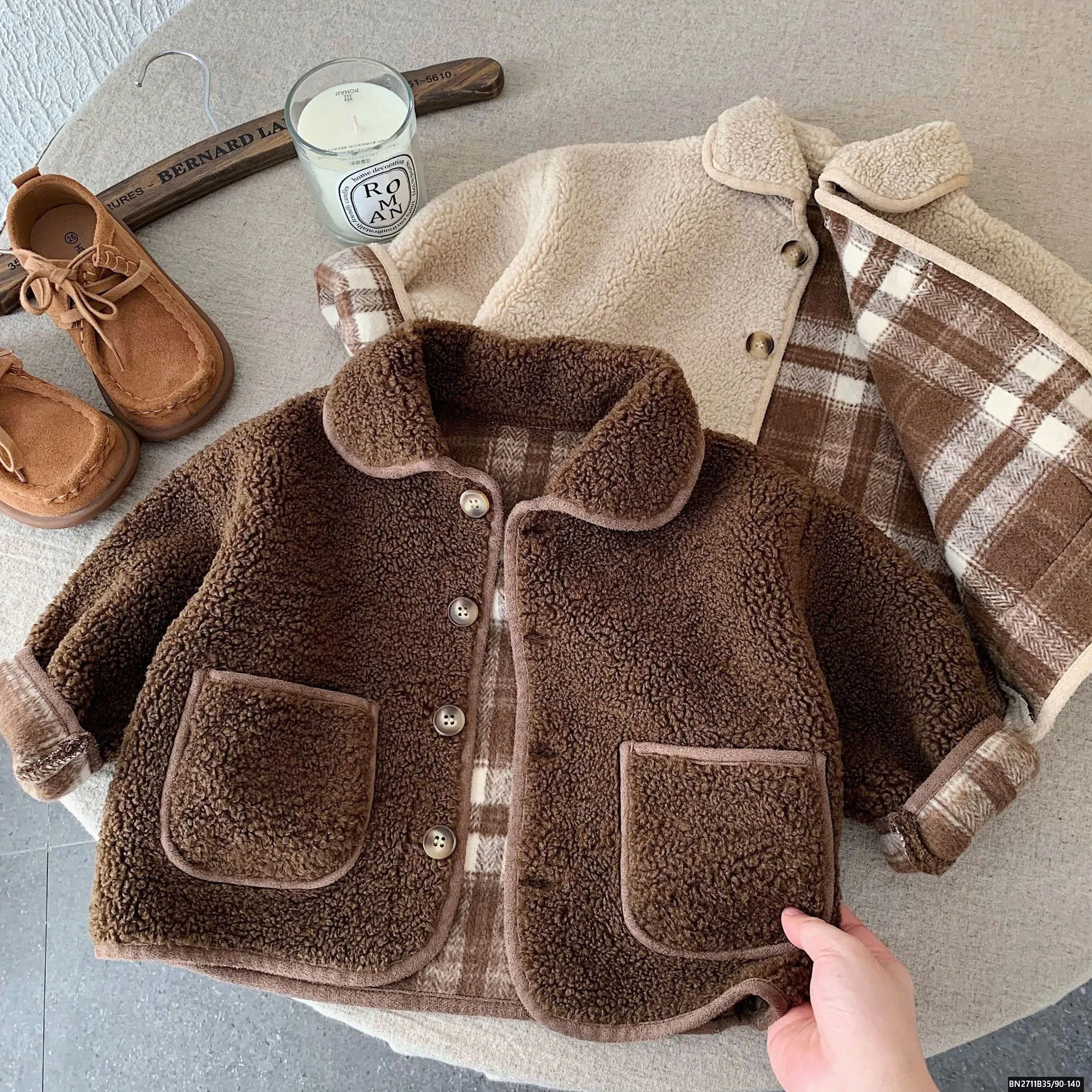 ÁO KHOÁC LÔNG CỪU HÀN QUỐC