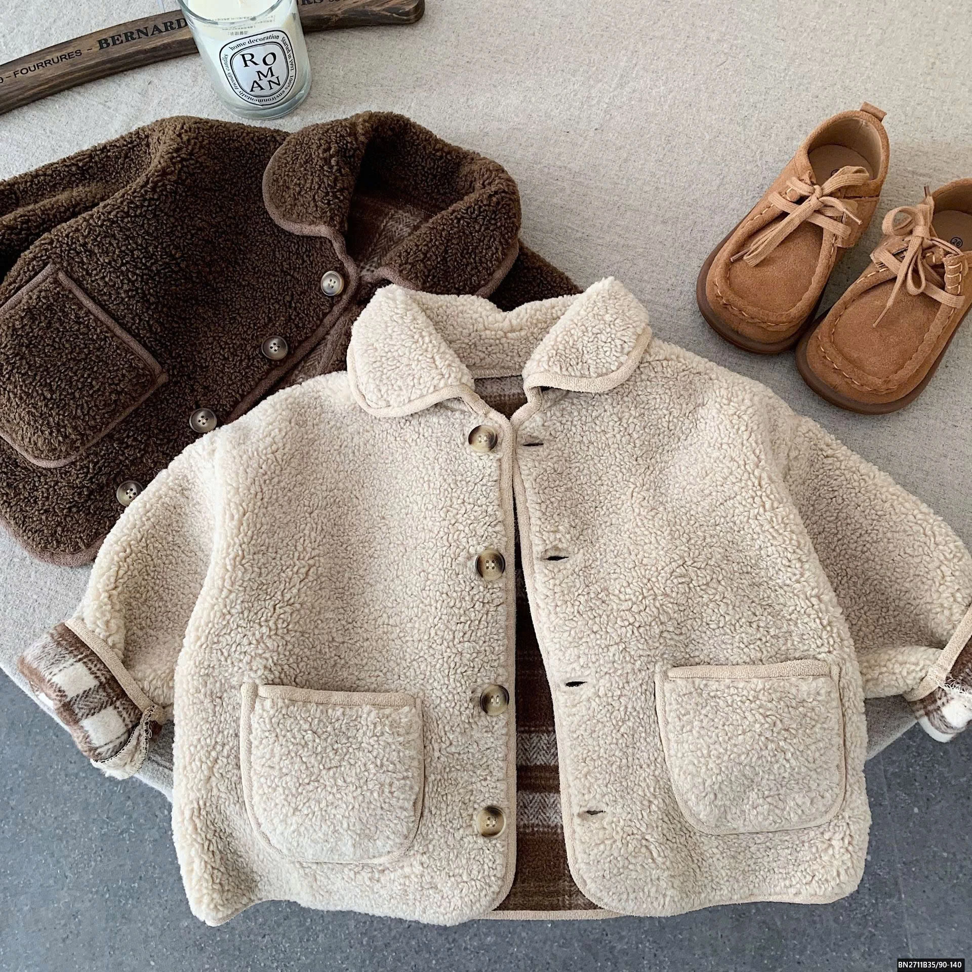 ÁO KHOÁC LÔNG CỪU HÀN QUỐC