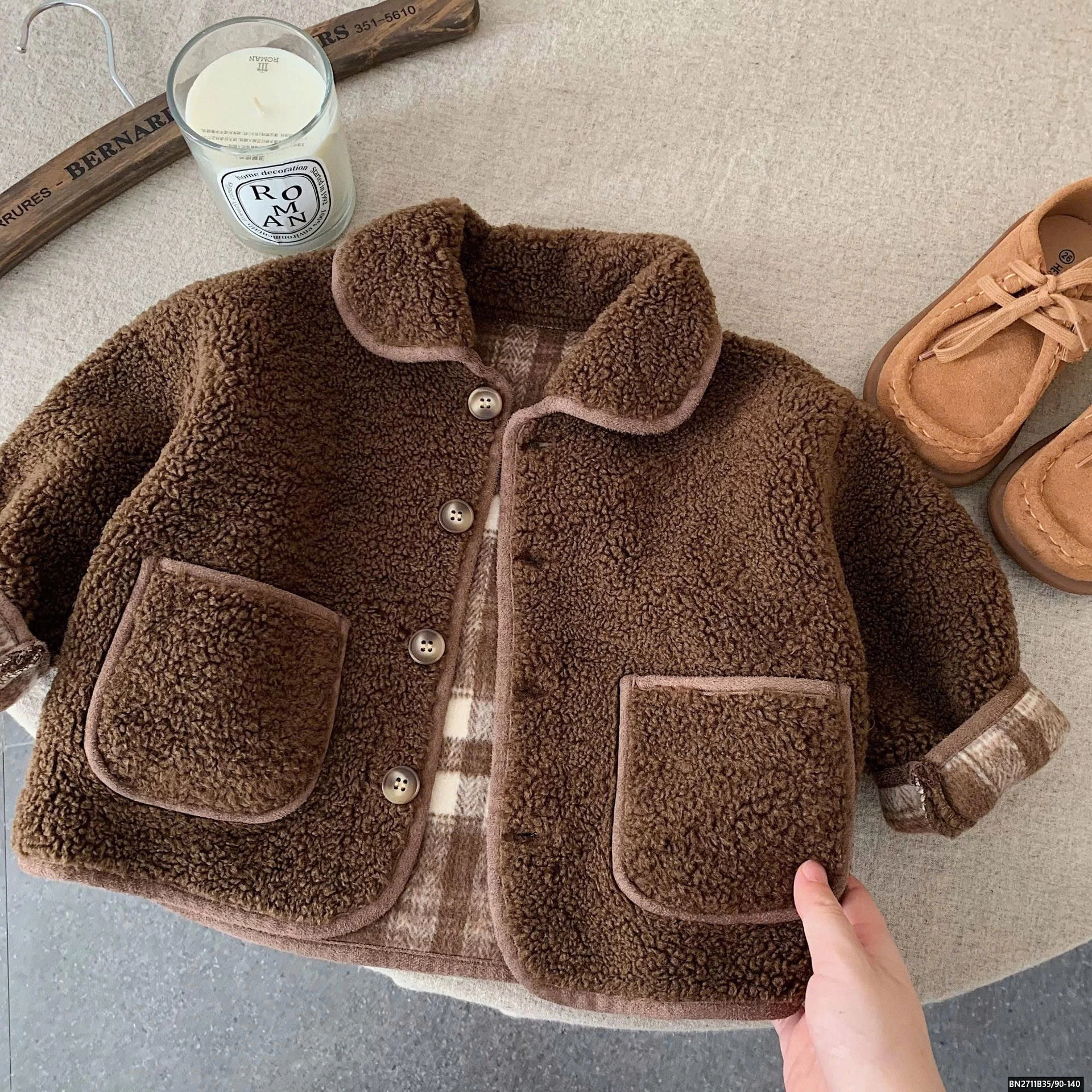 ÁO KHOÁC LÔNG CỪU HÀN QUỐC