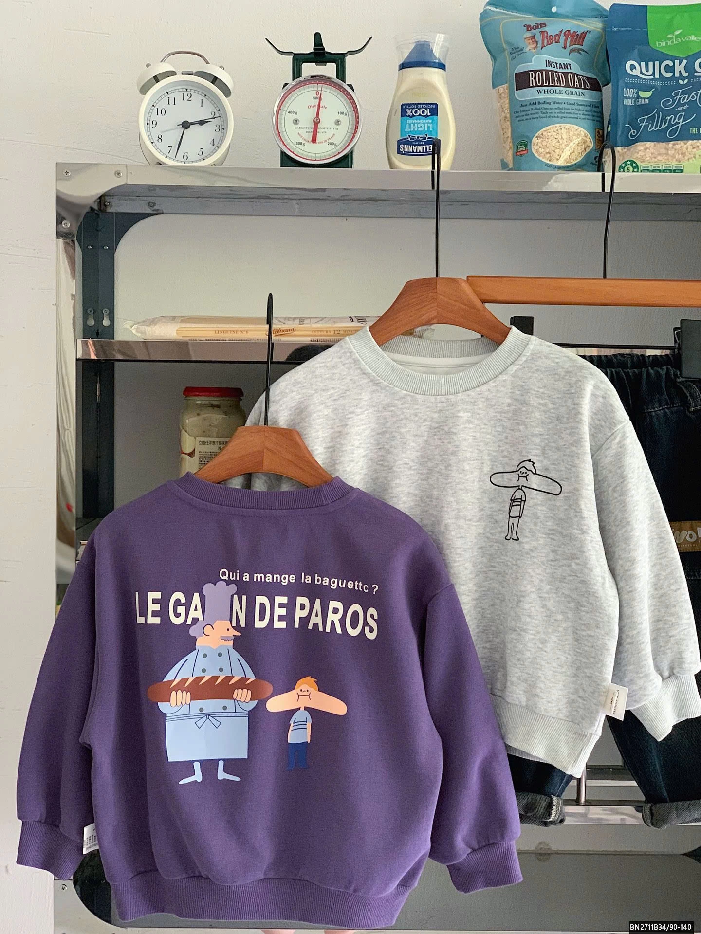 ÁO NỈ HOẠT HÌNH CỔ TRÒN