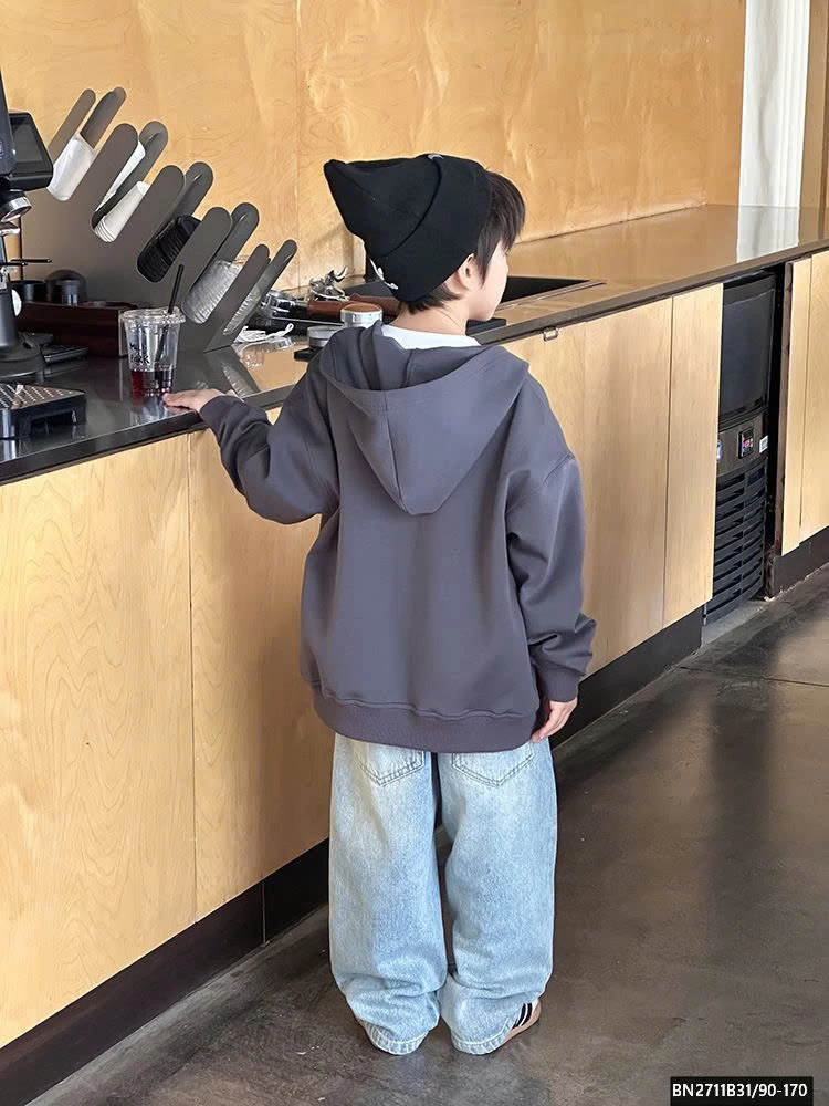 ÁO KHOÁC NỈ IN CHỮ AMBB  25G160