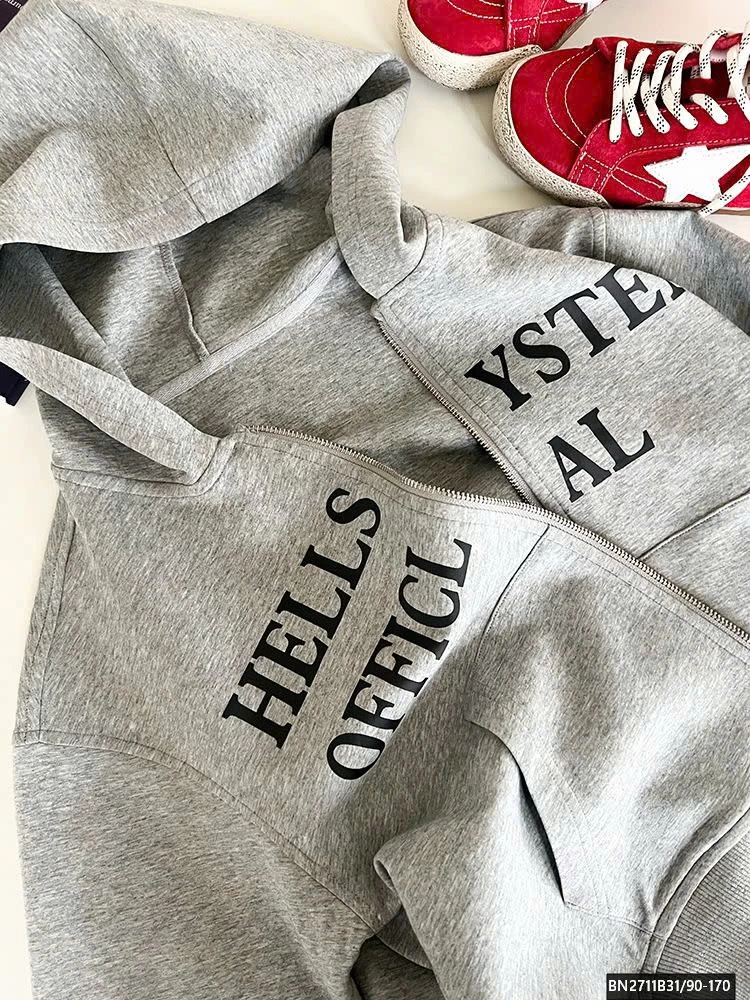 ÁO KHOÁC NỈ IN CHỮ AMBB  25G160