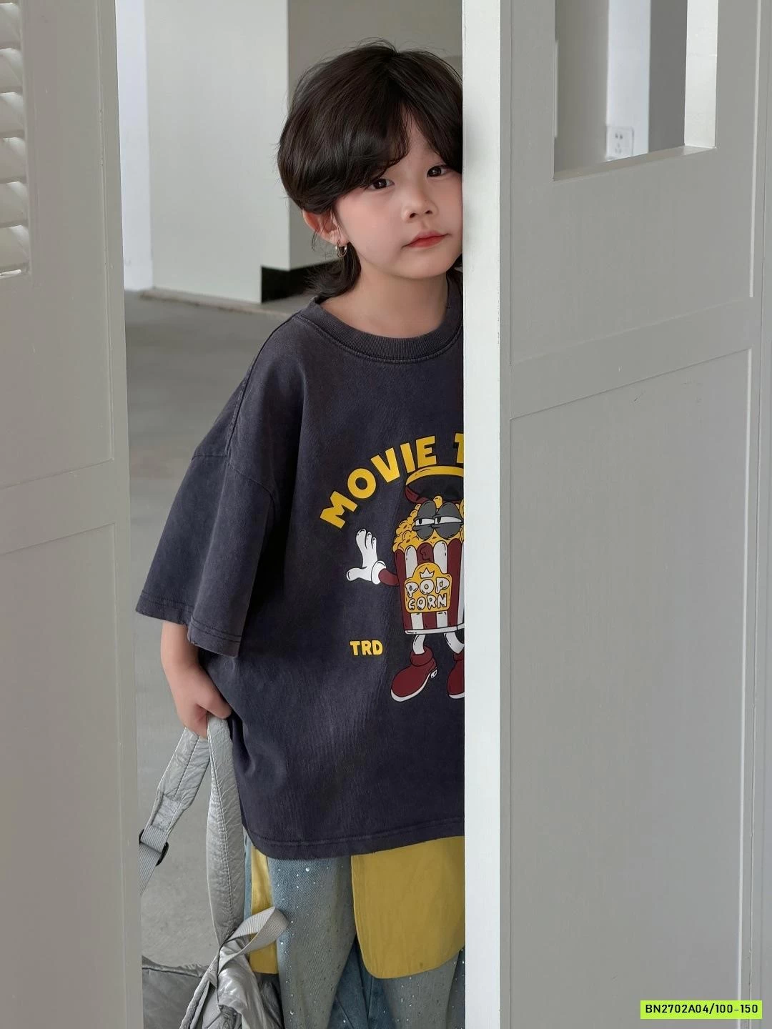 ÁO THUN BỎNG NGÔ MIX JEANS ĐÁ