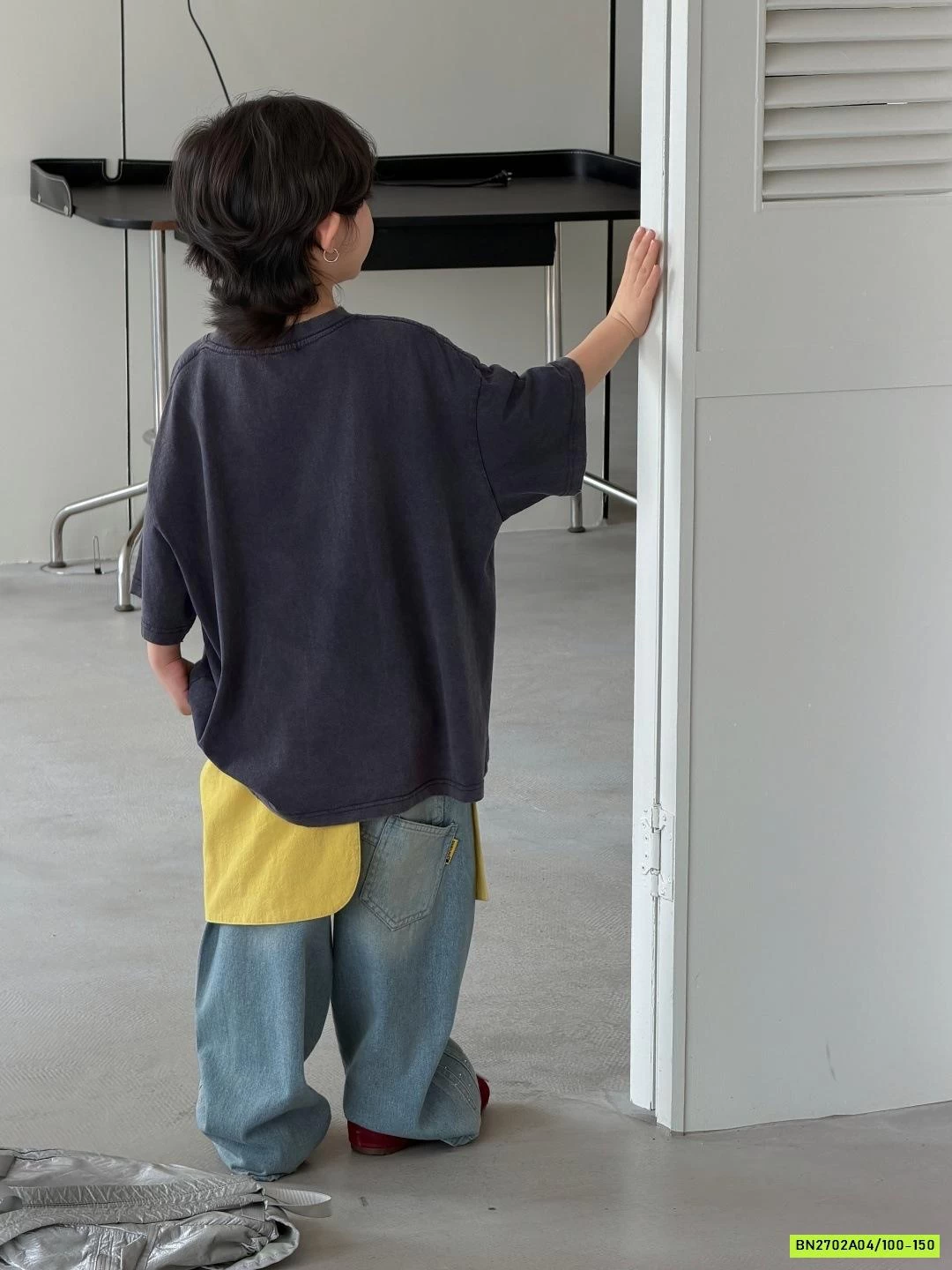 ÁO THUN BỎNG NGÔ MIX JEANS ĐÁ