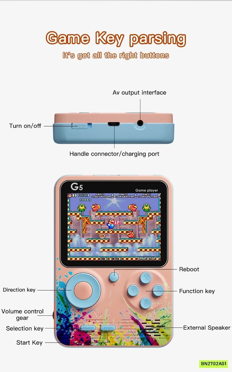 MÁY CHƠI GAME CẦM TAY E-WOITD G5