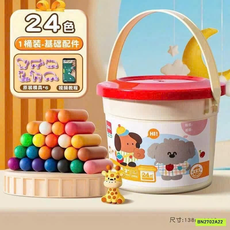 HỘP ĐẤT NẶN 24 MÀU