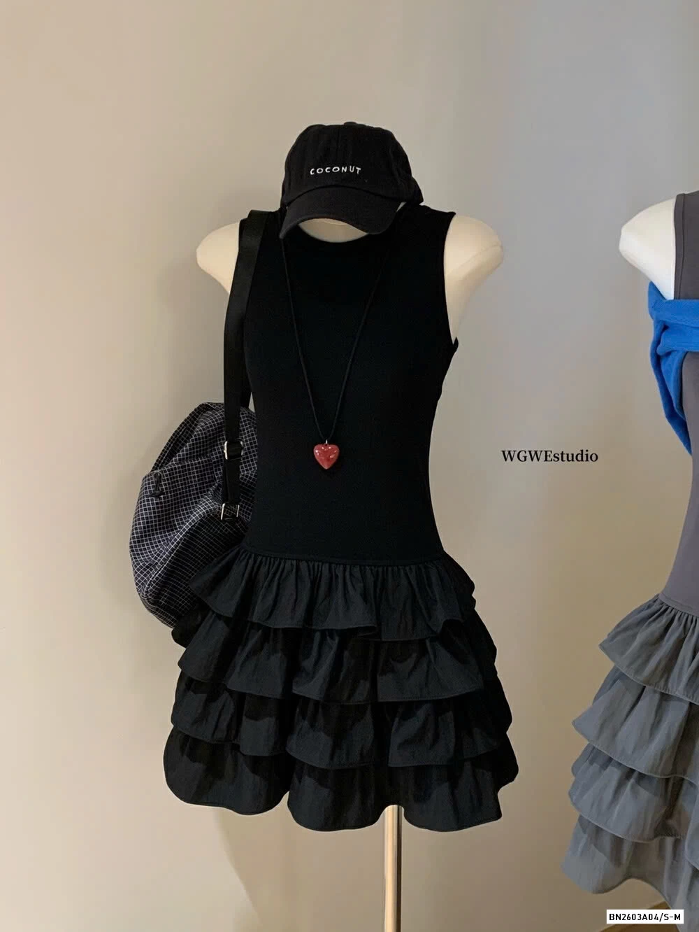 VÁY SÁT NÁCH CHÂN LY XẾP TẦNG WG.WE