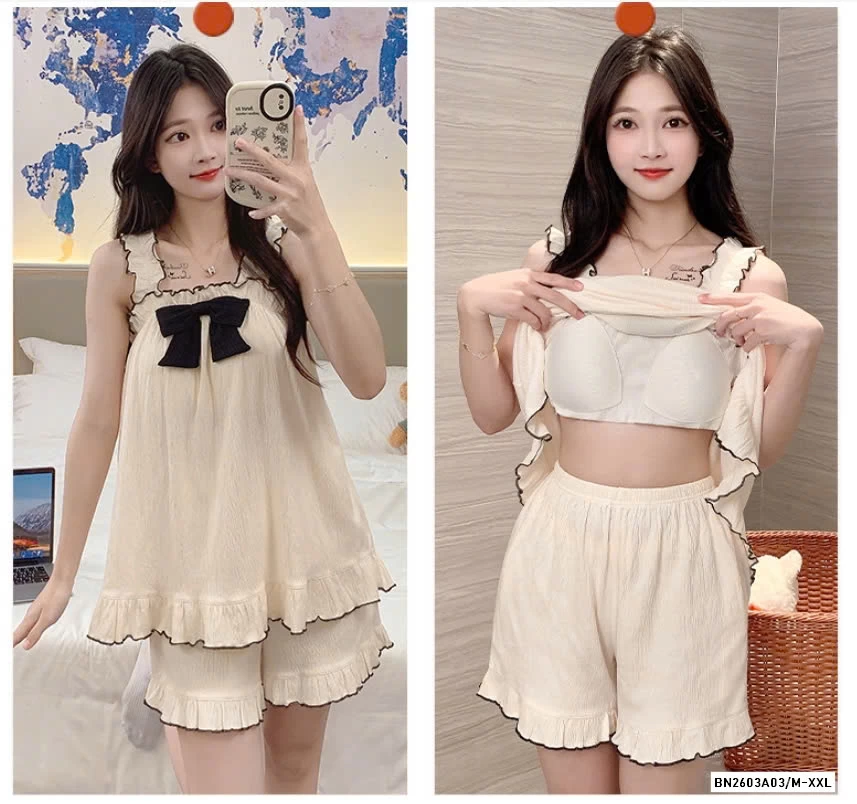 BỘ 2 DÂY MẶC NHÀ KÈM BRA