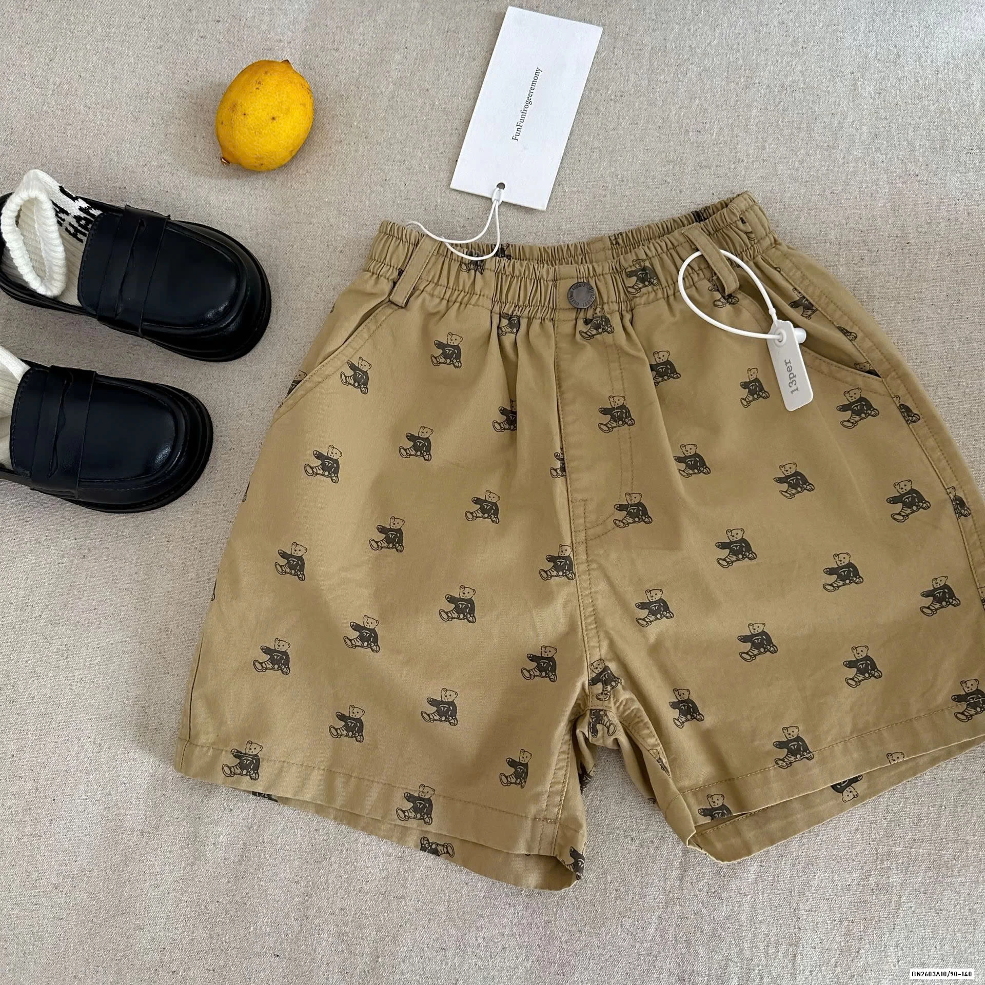 SHORT THÔ MỀM THÊU GẤU mmGGbaby