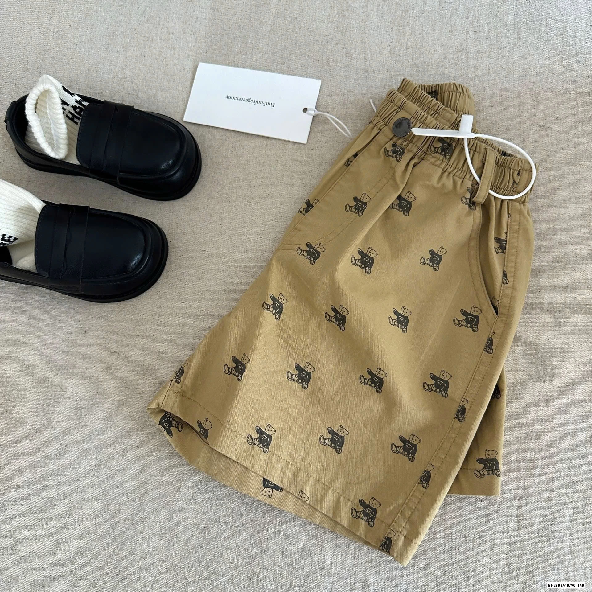 SHORT THÔ MỀM THÊU GẤU mmGGbaby