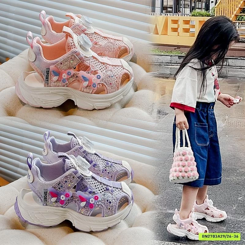 SANDAL THÔNG HƠI GIẢ GIÀY BLING BG