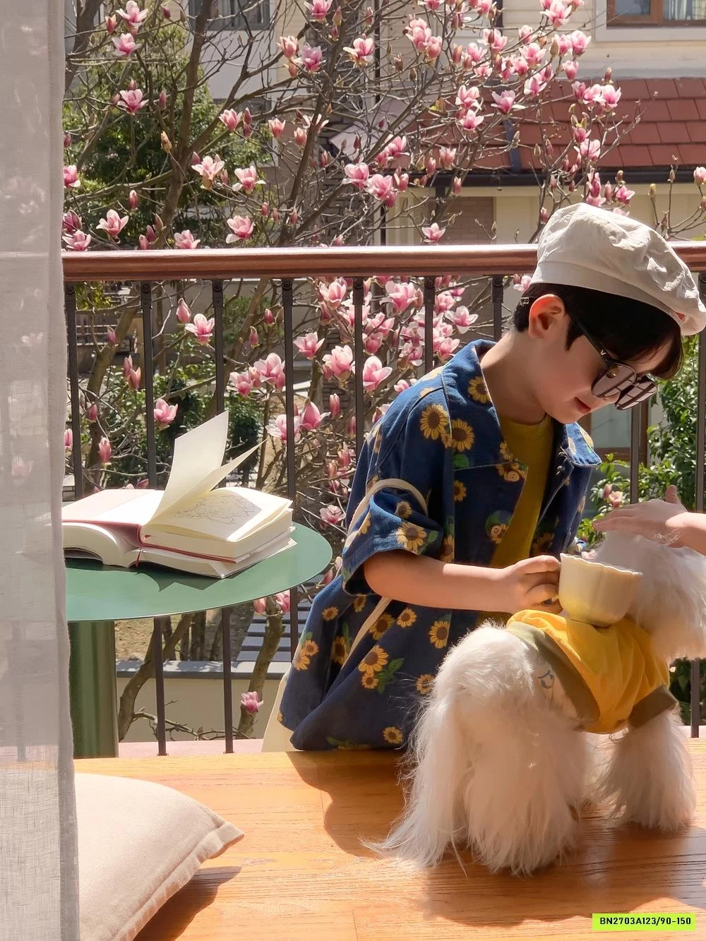 SÉT JEANS HOA HƯỚNG DƯƠNG KUMAIKIDS