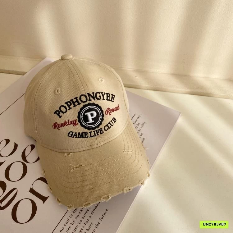 MŨ KẾT THÊU CHỮ RÁCH MẸ BÉ