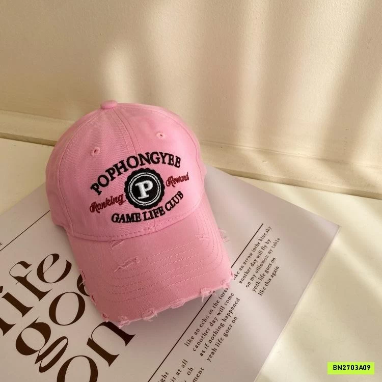 MŨ KẾT THÊU CHỮ RÁCH MẸ BÉ