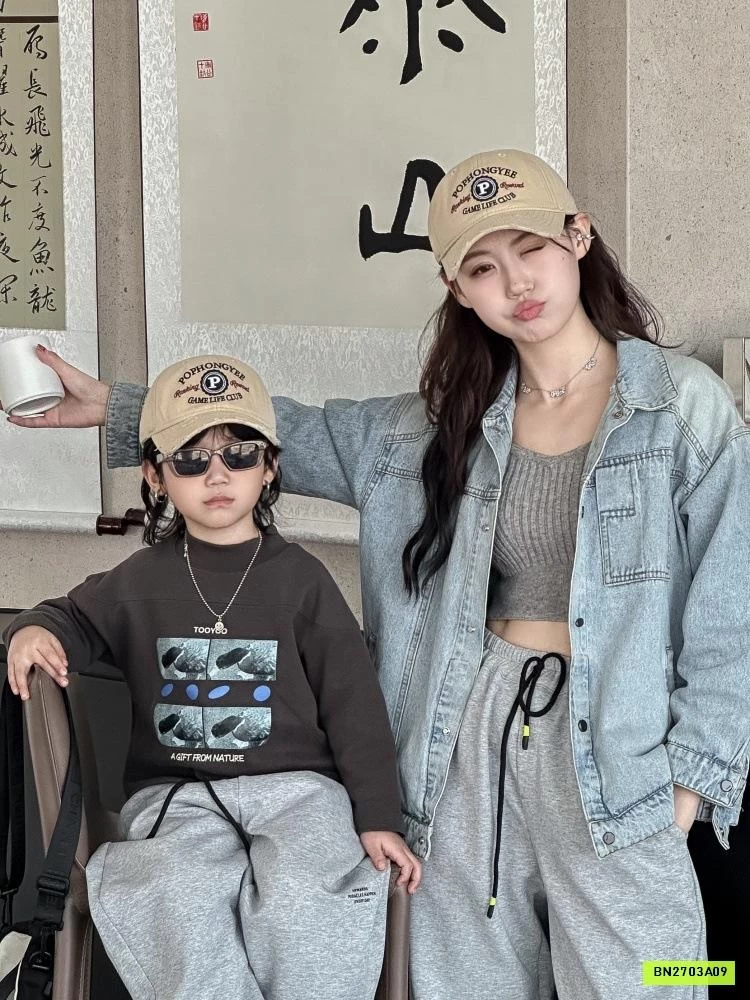 MŨ KẾT THÊU CHỮ RÁCH MẸ BÉ