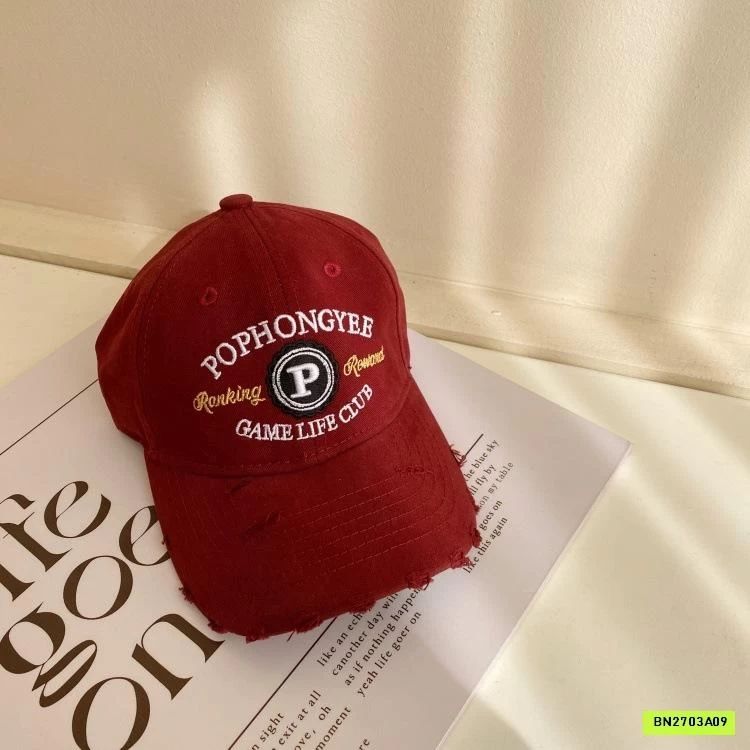 MŨ KẾT THÊU CHỮ RÁCH MẸ BÉ