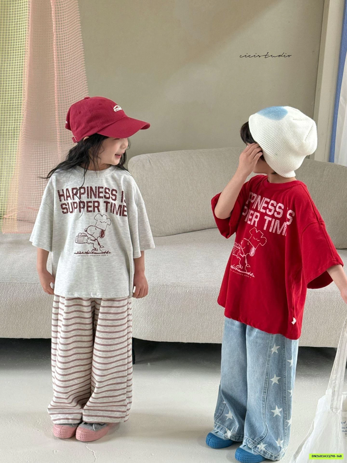 ÁO THUN SNOOPY IN CHỮ CICI